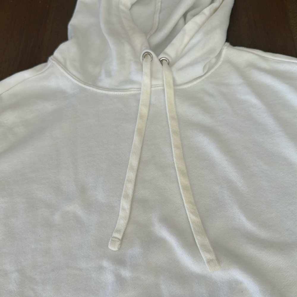 Gap women’s fleece hoodie off white - Picture 3 of 5